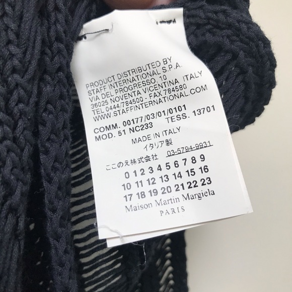 Maison Martin Margiela Black Fishnet Crochet Top - Picture 7 of 10